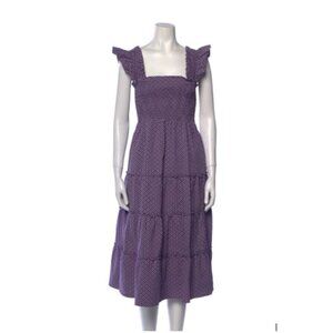 Hill House Home Ellie Nap Dress Plum Floral Jacquard XS NWT